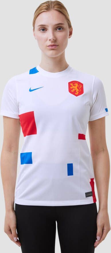 Nike Nederland 2022 Stadium Uit voetbalshirt met Dri FIT voor dames Wit