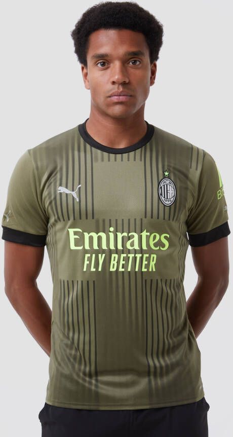 Puma ac milan third shirt 22/23 groen heren