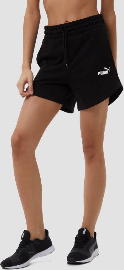 Puma essentials 5 icnh high waist korte broek zwart dames