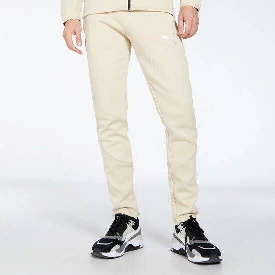 PUMA Evostripe Trainingsbroek Beige Zwart Zilver