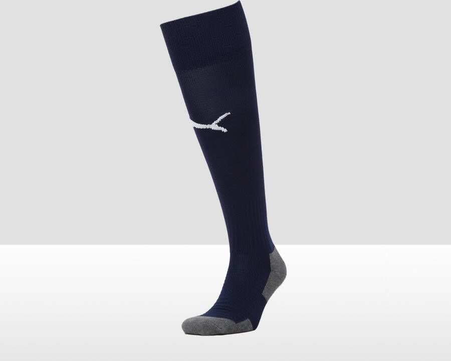 PUMA teamLIGA Voetbalsokken Donkerblauw Wit Grijs
