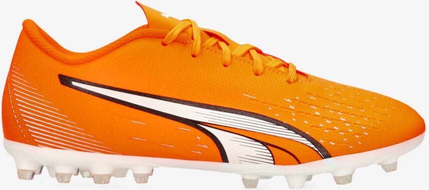 Puma ultra play mg voetbalschoenen oranje/wit kinderen