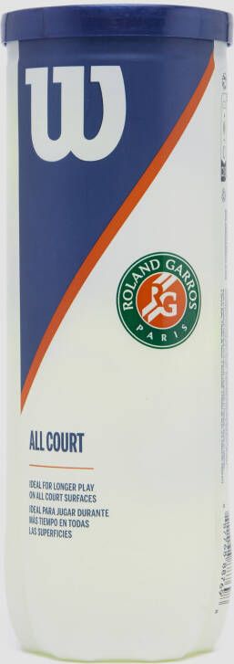 Wilson roland garros all court tennisballen 3 pack geel kinderen