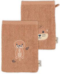 Sterntaler Otti Wash Handschoenen 2 Pakken bruin