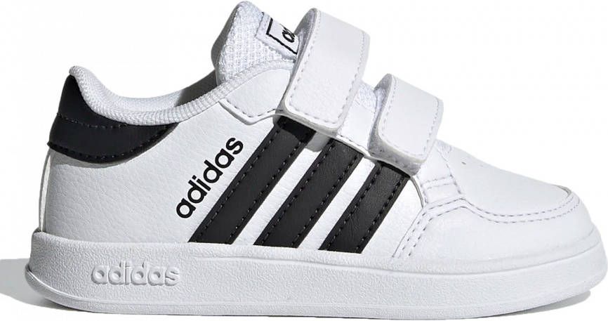 adidas breaknet sneakers wit/zwart kinderen