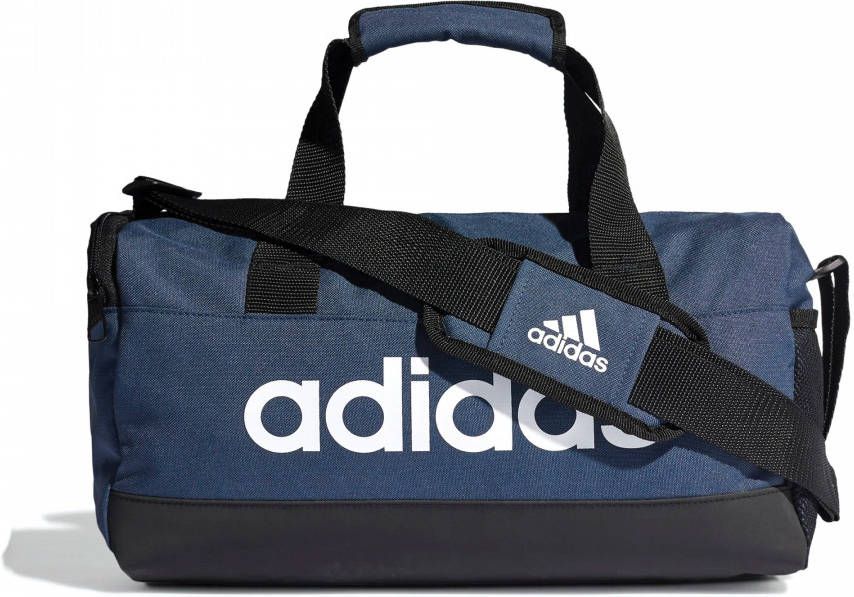 Adidas Performance sporttas Linear Duffle XS 14L donkerblauw/wit