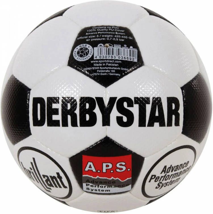 Derbystar Brillant Retro II Voetbal Zwart Wit