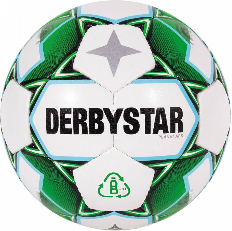 DerbyStar Voetbal Planet APS V21 wit groen zwart 1030