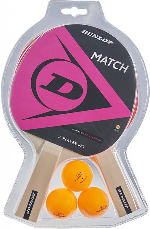 Dunlop Match Tafeltennis Set(2 spelers )