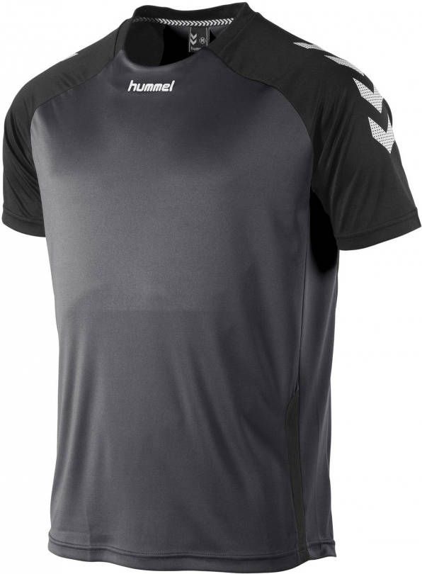 hummel Senior sport T shirt Aarhus antraciet/zwart