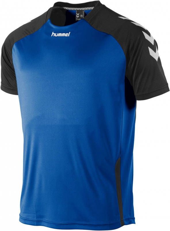 hummel Senior sport T-shirt Aarhus blauw/zwart