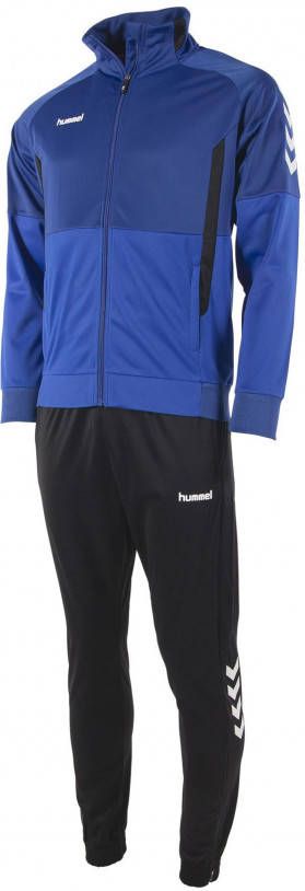 Hummel Authentic Full Zip Trainingspak Kids Blauw Zwart