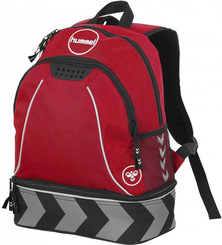 hummel sporttas Brighton 21L rood/grijs/zwart