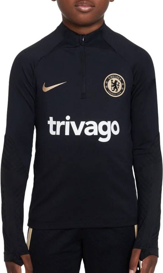 Nike Kids Nike Chelsea Strike Trainingstrui 2022 2023 Kids Zwart Goud