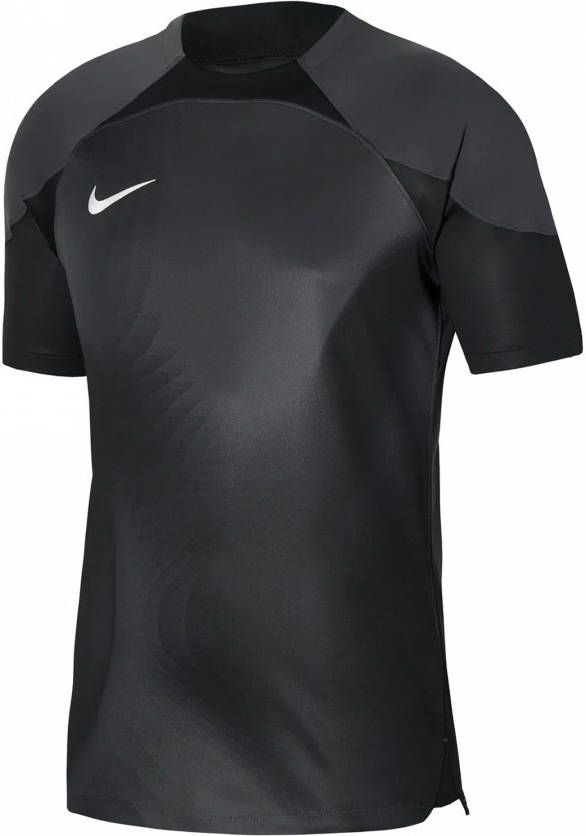 Nike Gardien IV Keepersshirt Korte Mouwen Grijs Zwart Wit