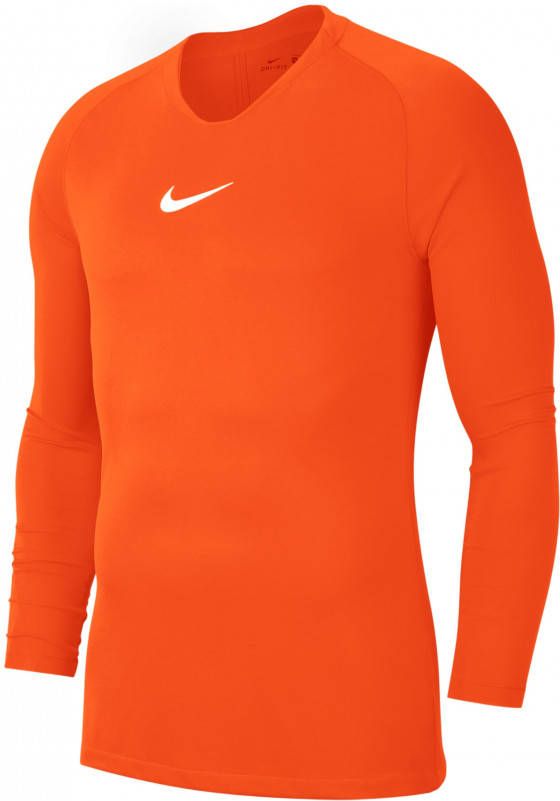 Nike Dri Fit Park Ondershirt Lange Mouwen Oranje Wit