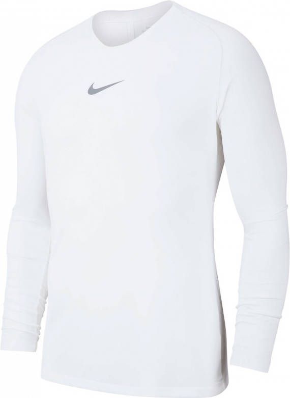 Nike Dri Fit Park Ondershirt Lange Mouwen Wit Grijs