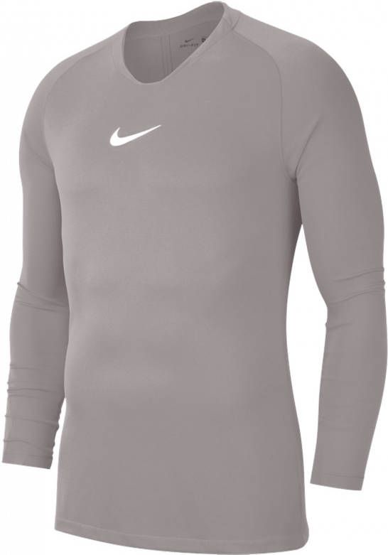 Nike Dri Fit Park Ondershirt Lange Mouwen Grijs Wit