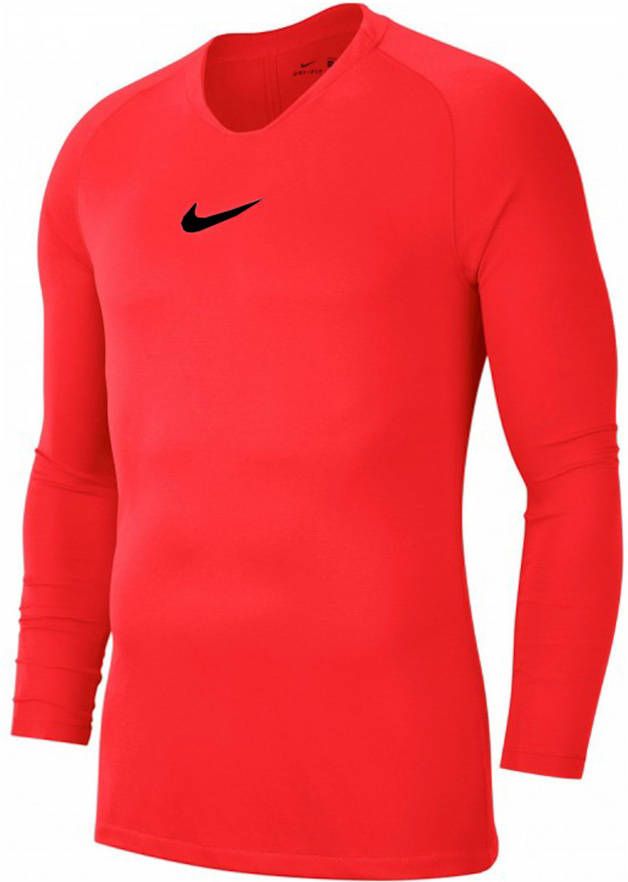 Nike Dri Fit Park Ondershirt Lange Mouwen Oranje Zwart