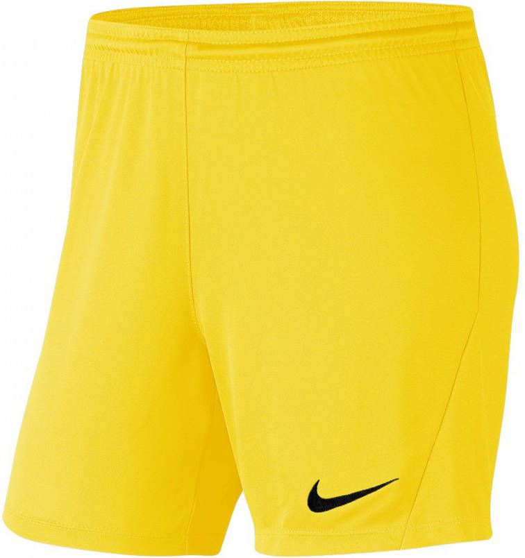 Nike Dry Park III Voetbalbroekje Dames Geel Zwart
