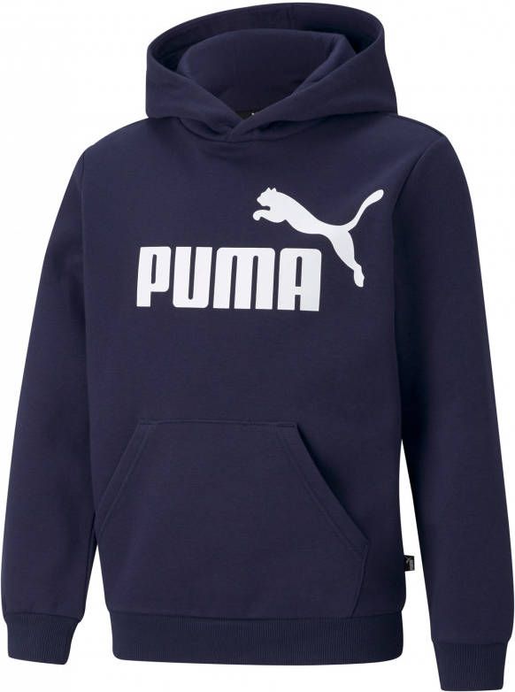 PUMA Essential Big Logo Hoodie FL Kids Donkerblauw