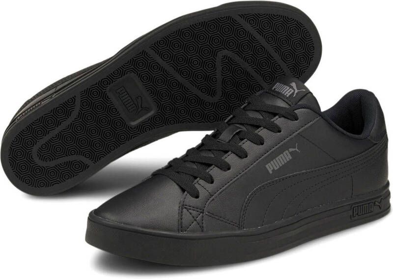 Puma smash vulc v3 lo sneakers zwart heren
