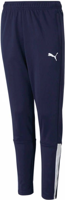 PUMA teamLIGA Trainingsbroek Kids Donkerblauw Wit