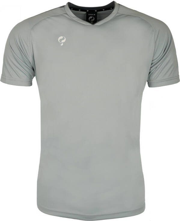 Quick-Q1905 Kids Trainingsshirt Maher Grijs/Zwart/Wit