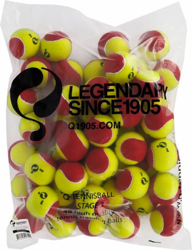 Quick-Q1905 2e item 50% | Q Tennisbal ST3 48pcs/bag Yellow Red online kopen
