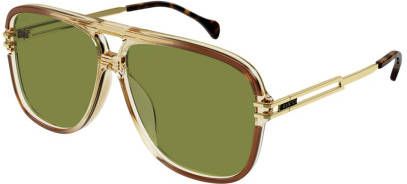 Gucci Gg1105S 003 Sunglasses , Bruin, Heren