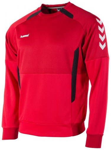 Hummel Authentic Crew Sweater Kids Rood Zwart