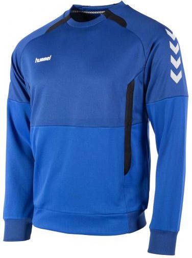 Hummel Authentic Crew Sweater Kids Blauw Zwart