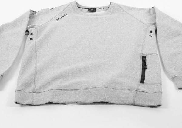 Stanno Senior sportsweater grijs melange