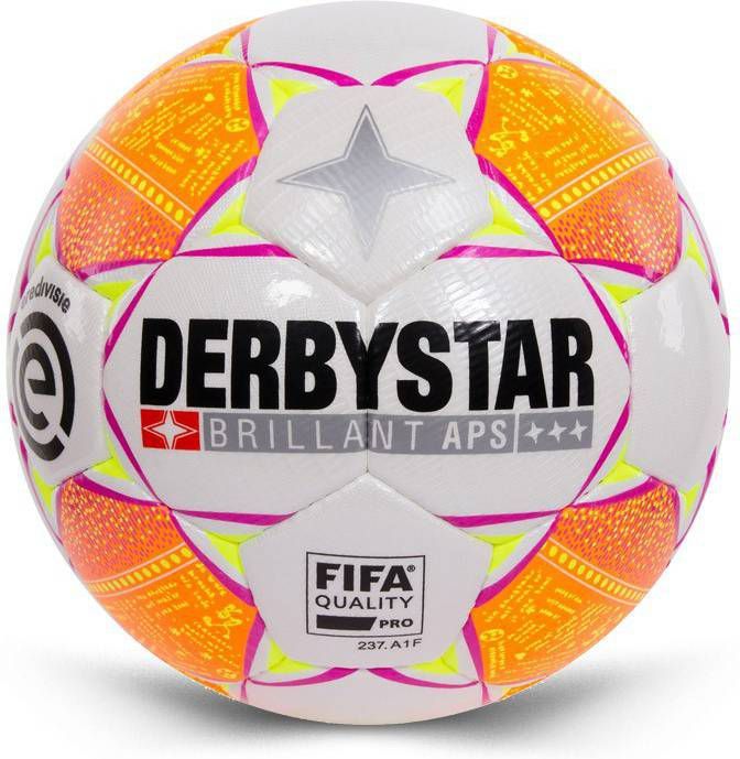 DerbyStar Voetbal Brillant APS Eredivisie 2018 2019 Wit oranje goud