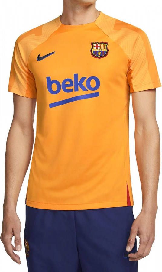 Nike FC Barcelona Strike Dri FIT voetbaltop met korte mouwen voor heren Oranje online kopen