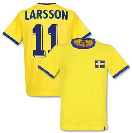 Copa Zweden Retro Shirt 1970's + Larsson 11