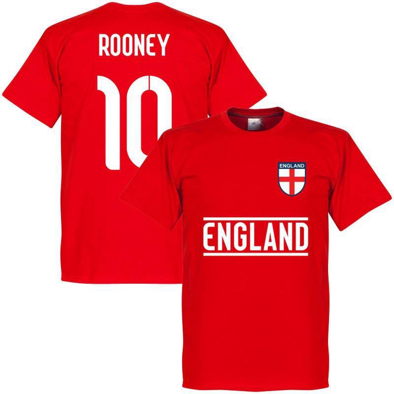 Retake Engeland Rooney 10 Team T Shirt