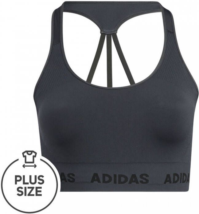 Adidas Training Aeroknit Beha(Grote Maat) Dgh Solid Grey Dames
