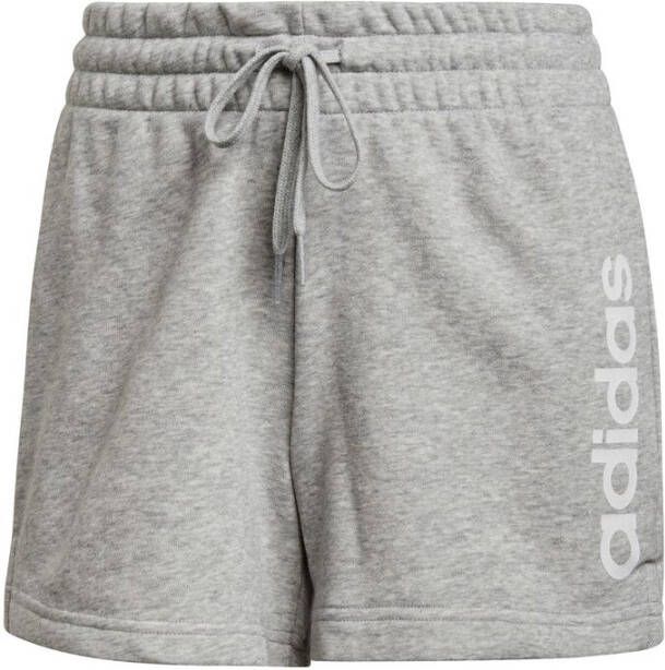 Adidas Performance sportshort grijs melange/wit
