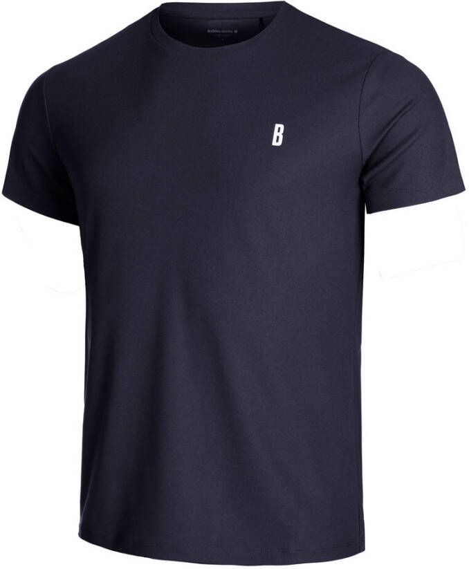 Bjorn Borg ace stripe tennisshirt blauw heren