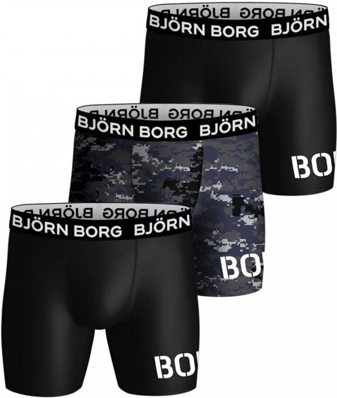 Bj&#xF6, rn Borg Performance Boxershort Verpakking 3 Stuks Heren