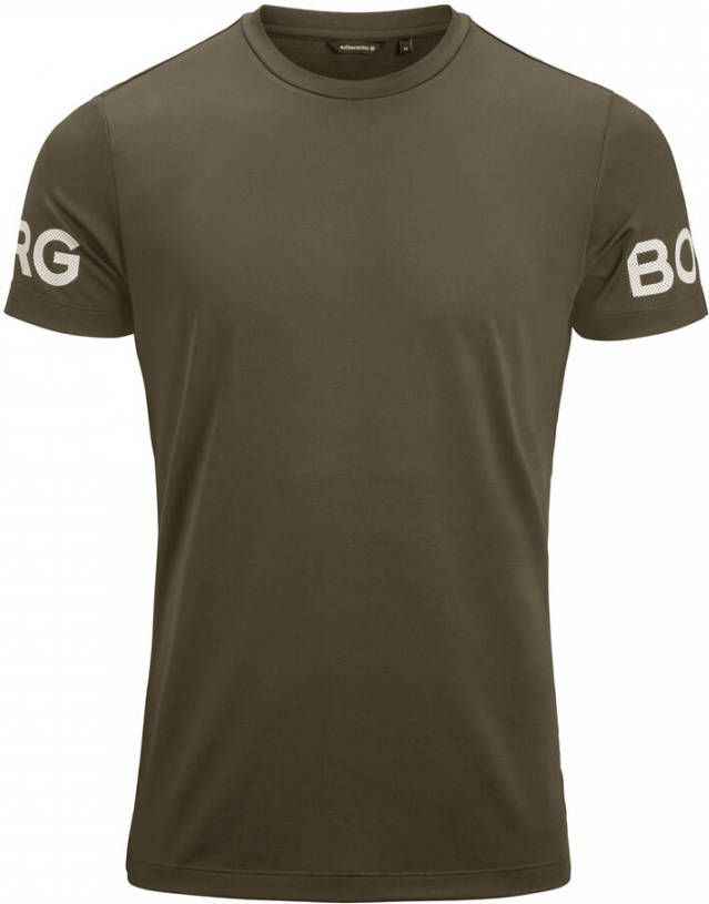 Björn Borg sport T shirt olijfgroen