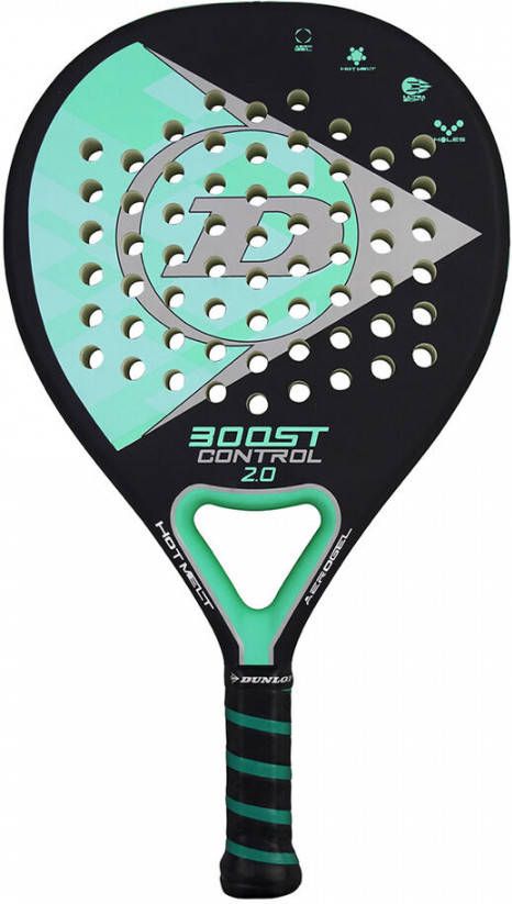 Dunlop boost control 2.0 padelracket zwart/blauw heren