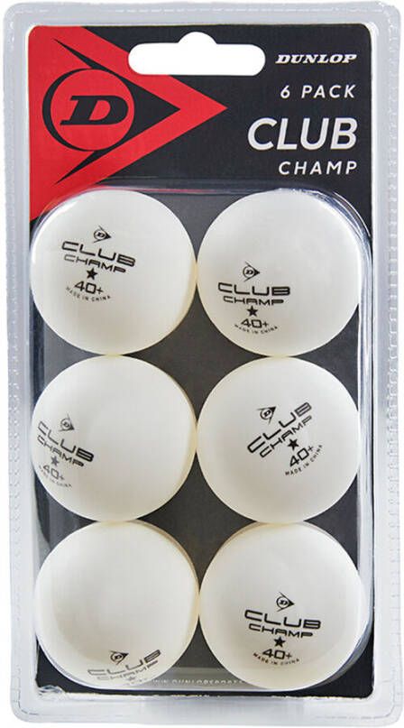 Dunlop Club Champ 6 Ball Blister Tischtennis Set