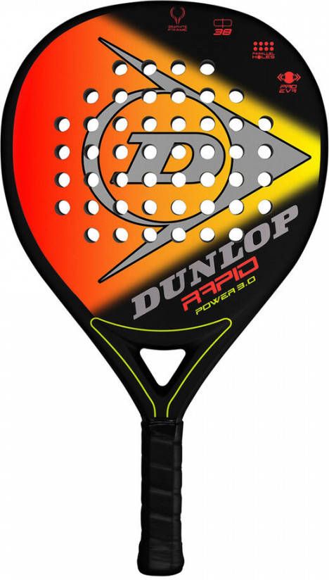 Dunlop rapid power 3.0 padelracket oranje/zwart heren