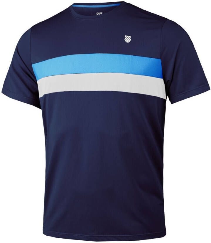 K-SWISS K Swiss Core Team Stripe Crew T shirt Heren