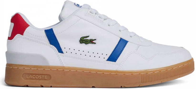Lacoste Witte sneakers t clip wt/gum , Wit, Heren