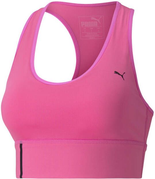 Puma long line low impact sportbh roze dames