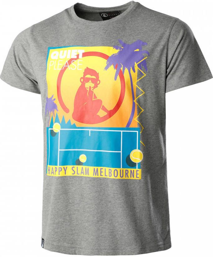 Quiet Please Happy Slam T shirt Heren