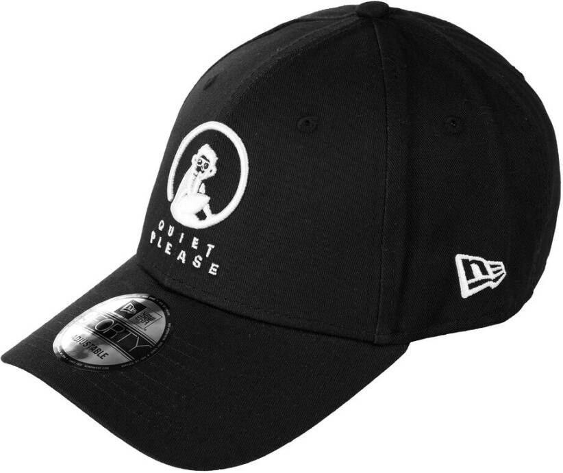 Tennis Point 9FORTYQuietPleaseCap Zwart, Wit